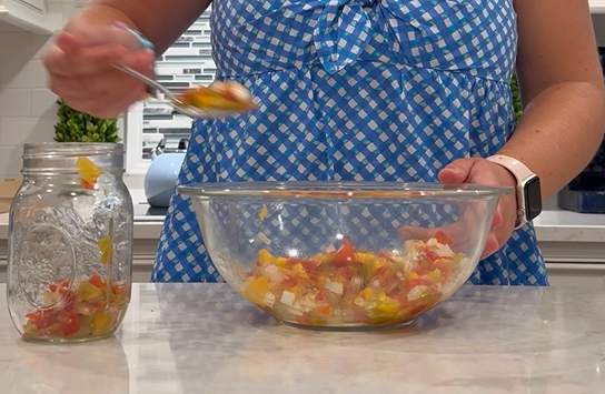 Peach salsa
