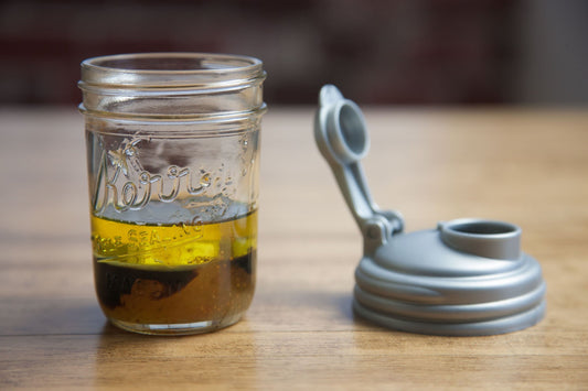 White Fig Balsamic Vinaigrette in a Mason Jar