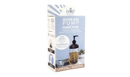 reCAP Mason Jars Lid Soap Dispenser Lid & Pump Regular Mouth, Sidekick of 16