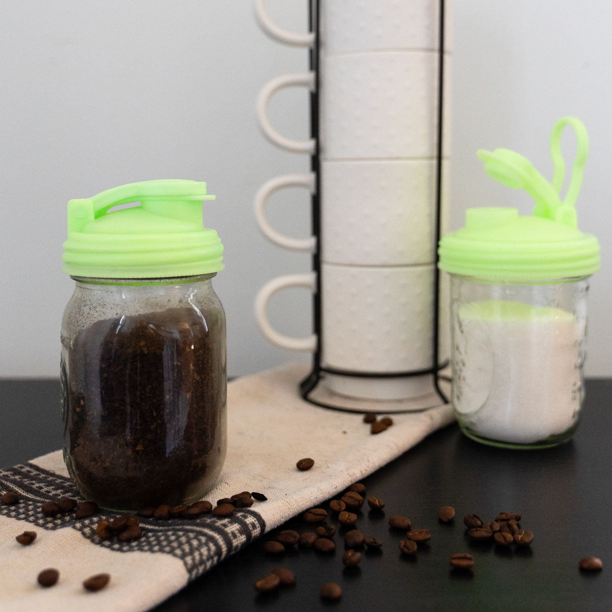 Two Mason Jar POUR lids.