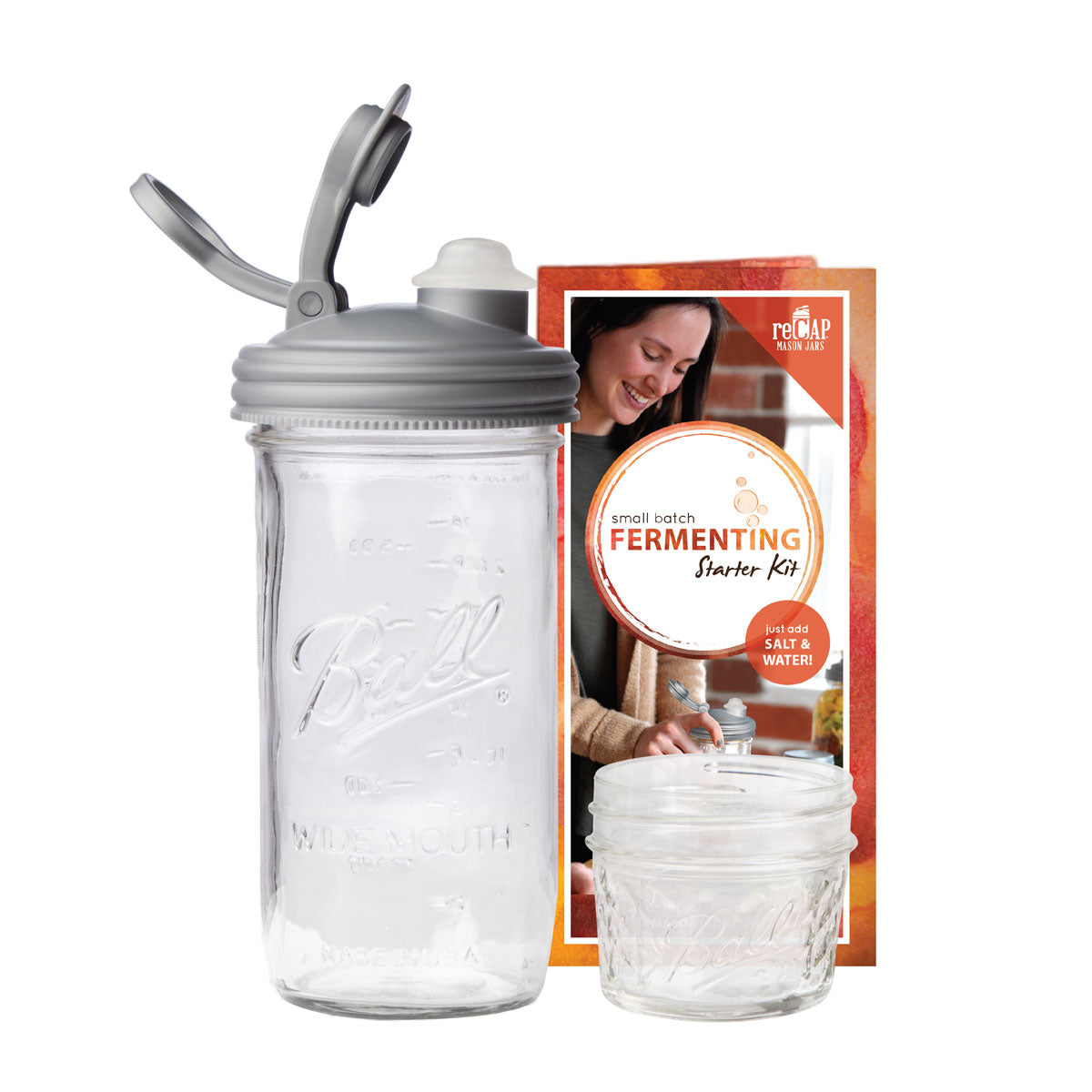 reCAP® Mason Jar Fermentation Starter Kit - 6-Piece
