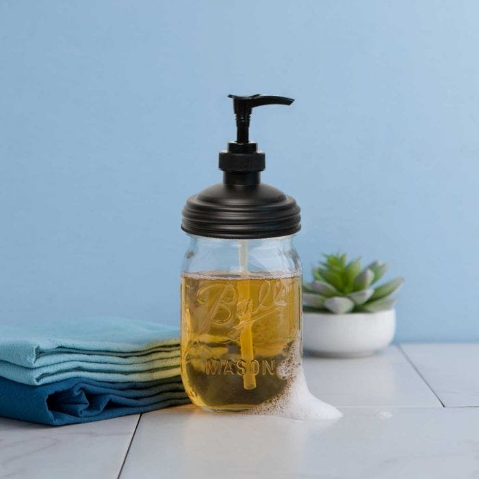 reCAP® Mason Jars Soap Dispenser Lid & Pump Cap | Regular Mouth