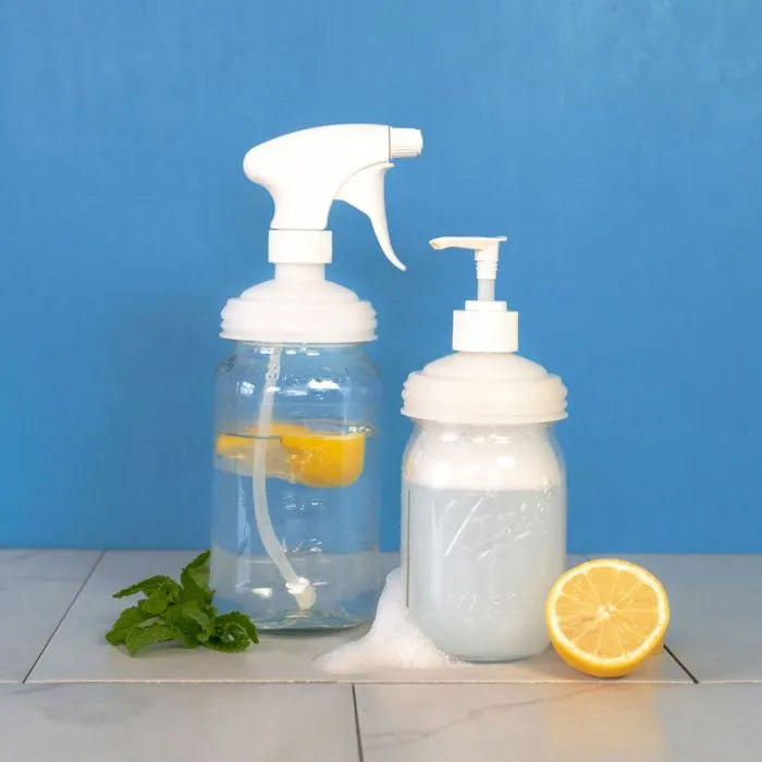 reCAP® Mason Jars Sprayer & Pump Cap Set | Regular Mouth