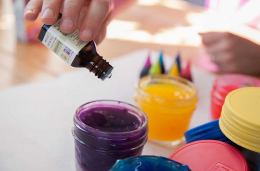 DIY Aromatherapy Gel Paints in Mason Jars