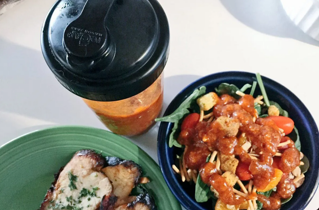 Garlic Whiz-Bang Salad Dressing Recipe in a Mason Jar
