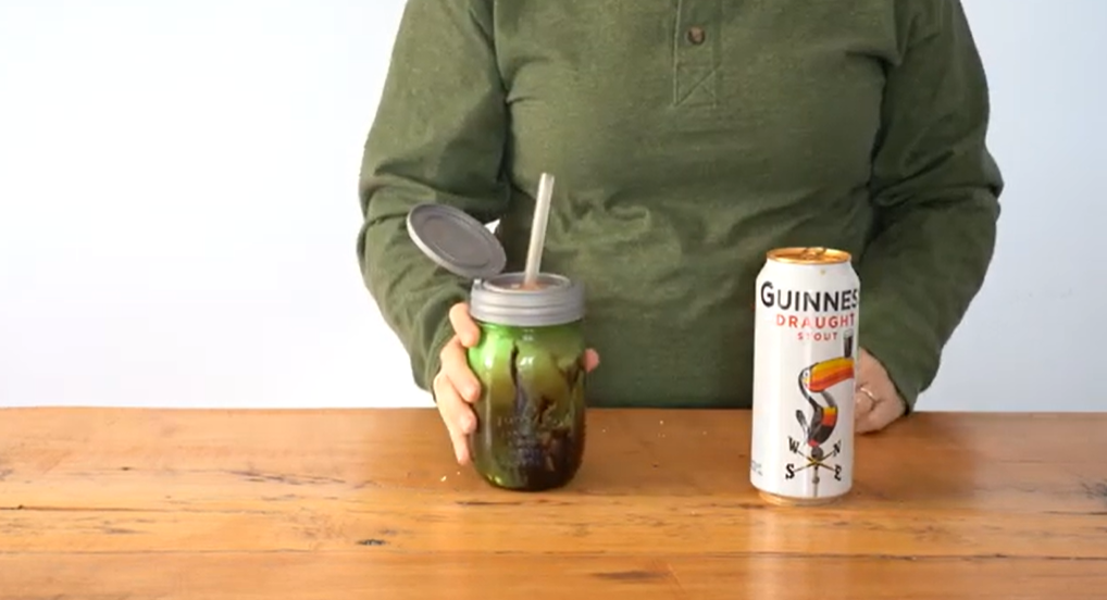 Guinness Float in a Mason Jar