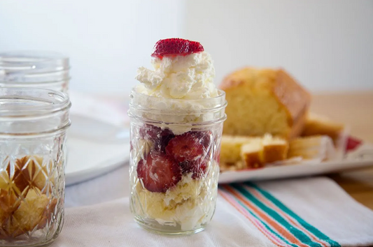 Strawberry Shortcake Station (Easy Mason Jar Dessert Bar)