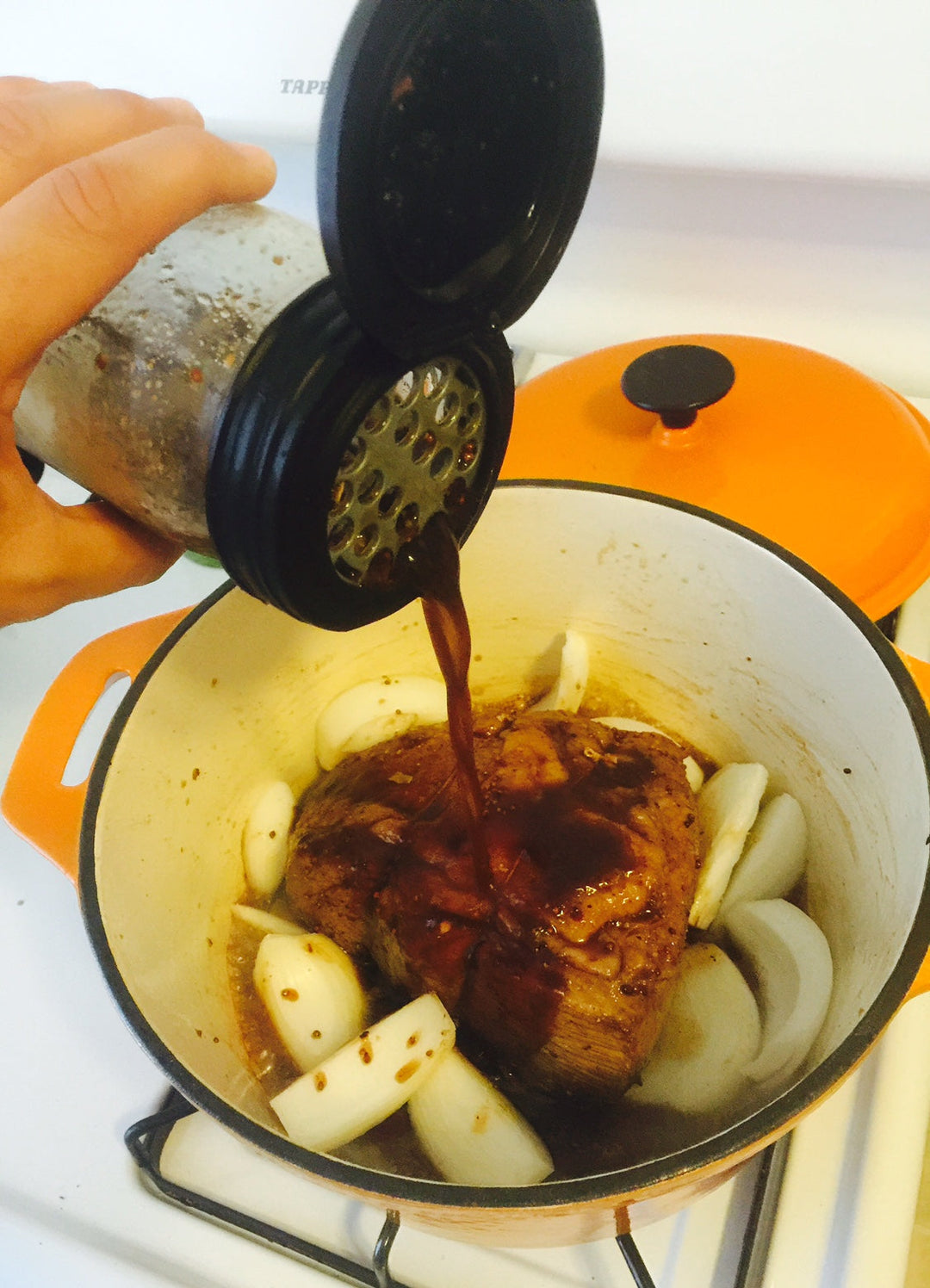 How the reCAP FLIP x Shaker Insert Becomes Your Kitchen Strainer for Au Jus