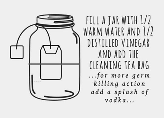 reCAP® Mason Jar 3-Piece Cleaning Kit with Herbal Cleaning Tea &amp; Streak-Free Cloth