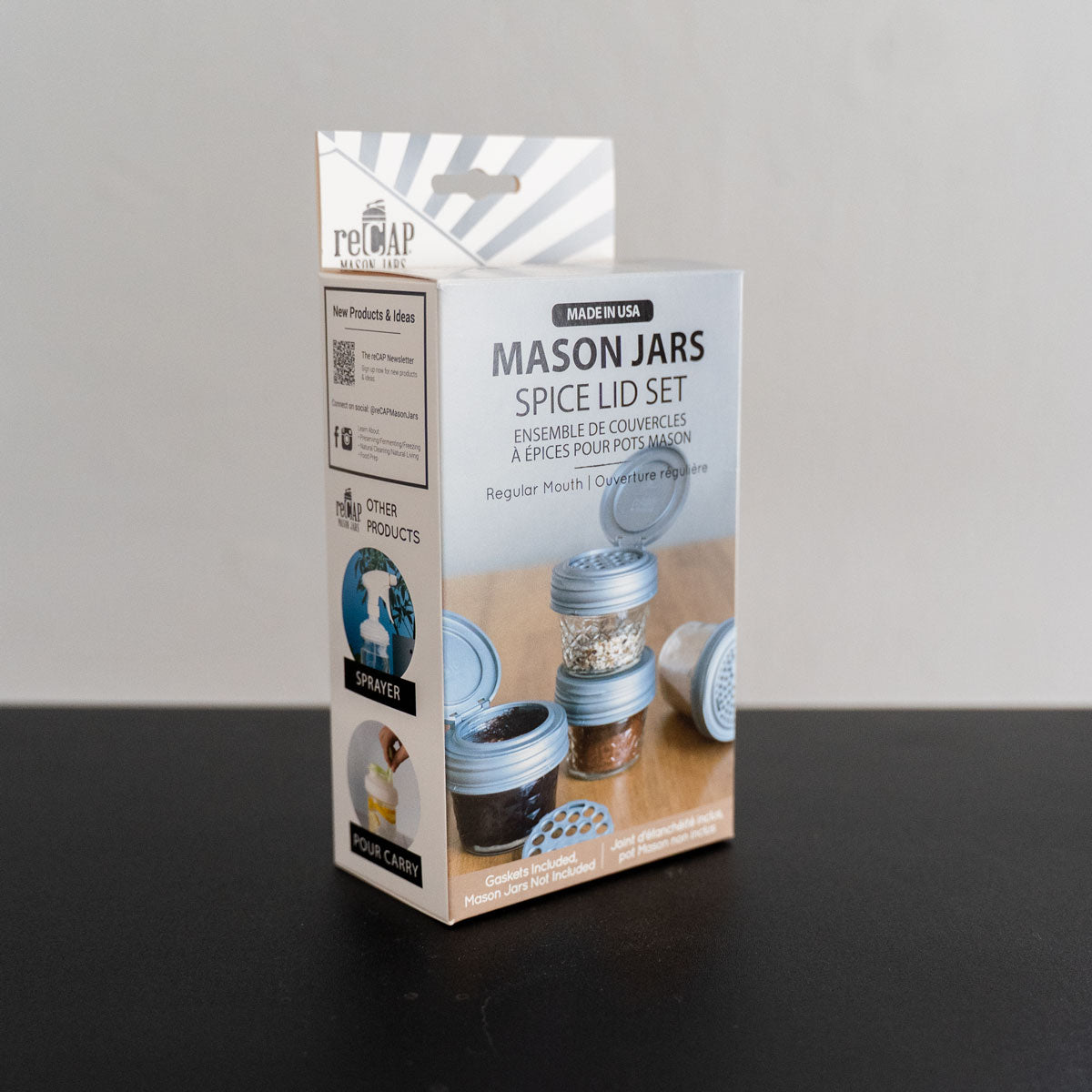 reCAP® Mason Jar Spice Lid Set - Case of 6