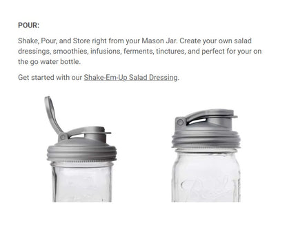 How to Use Mason Jar POUR Lid