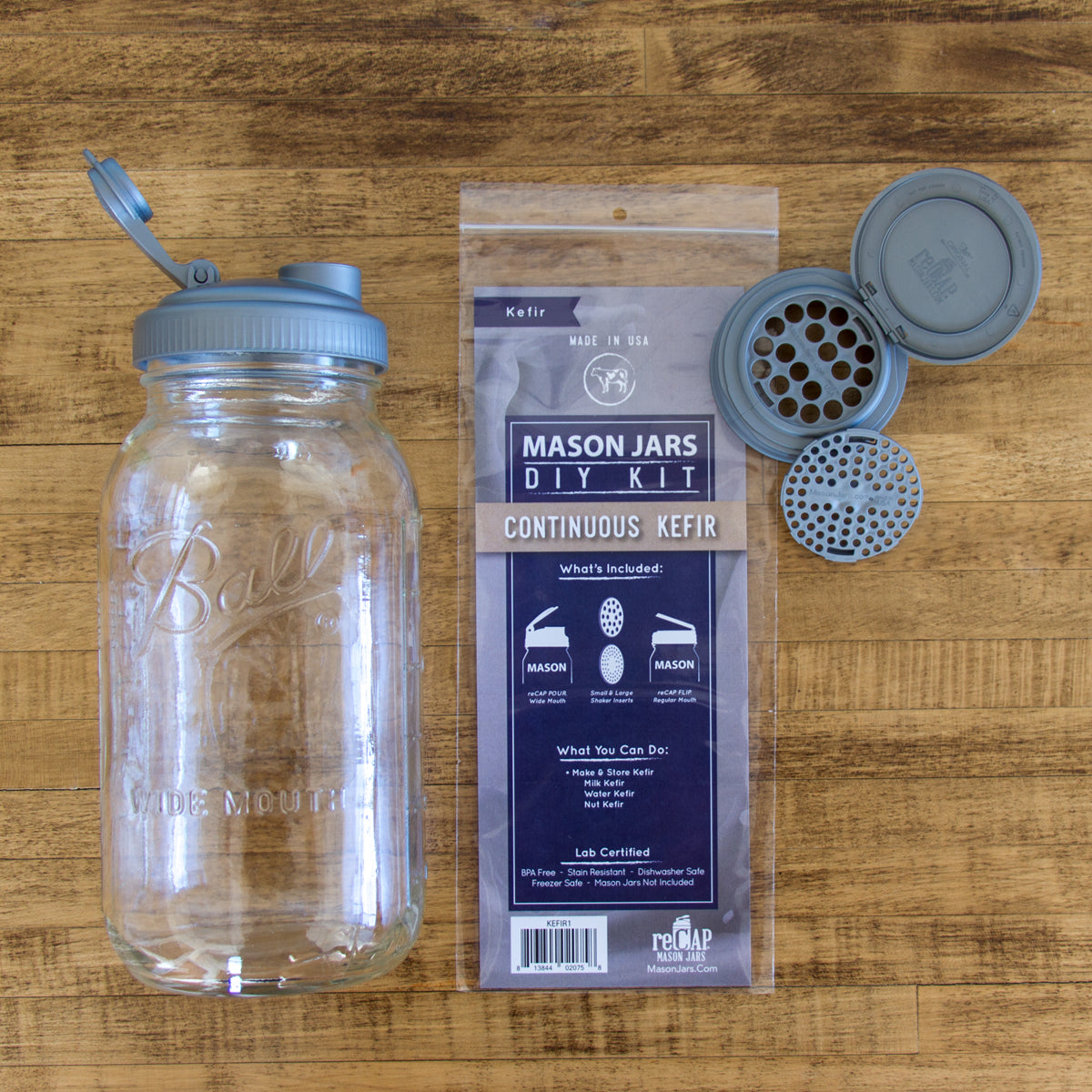 reCAP® Mason Jars Kefir Kit reCAP Mason Jars