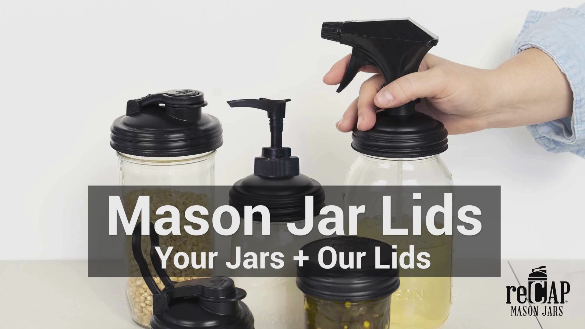 Load video: the many uses of recap mason jars