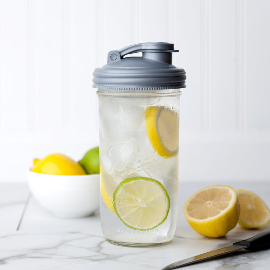 reCAP® Mason Jar Shaker Inserts | Silver