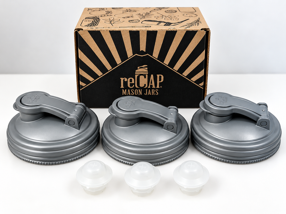 reCAP® Mason Jar Fermentation Starter Kit - 6-Piece