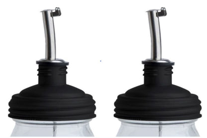 reCAP® Mason Jars Pour Spout Lid, Olive Oil Spout & Dispenser, Regular Mouth, 2-PACK