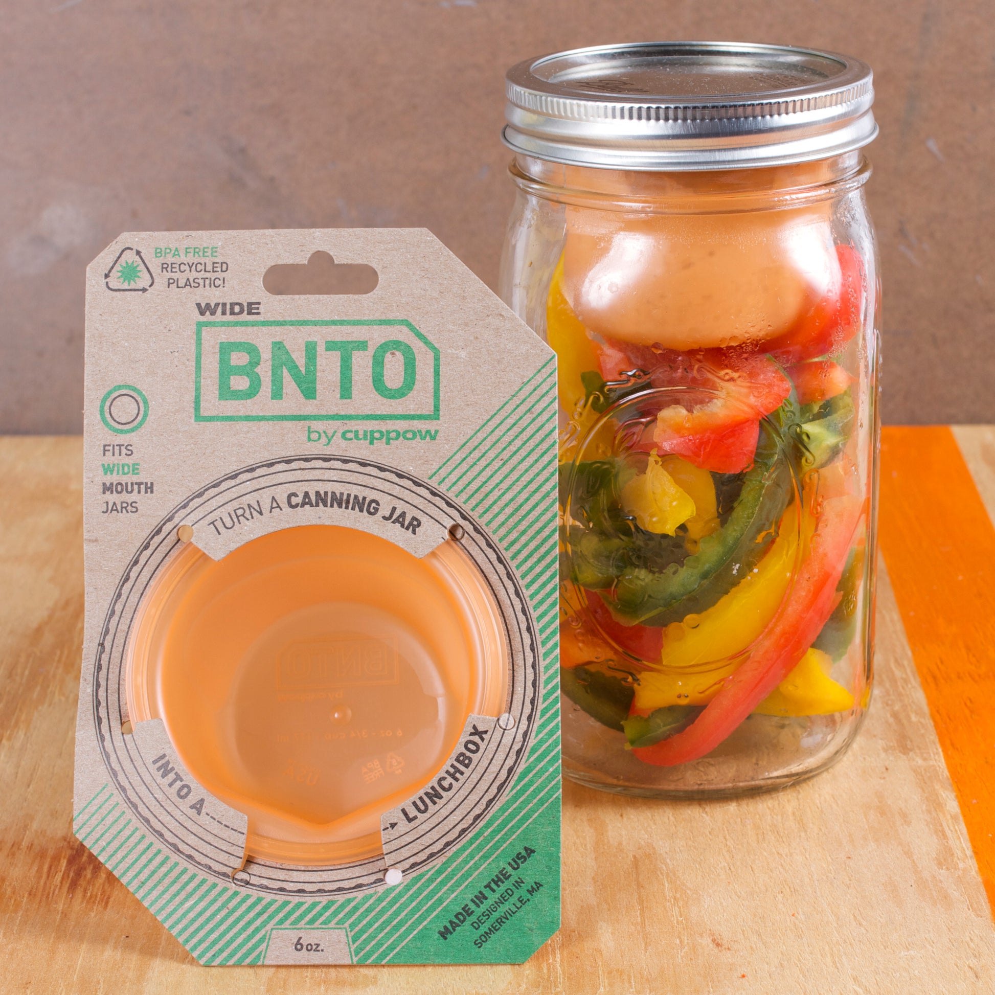 Cuppow Mason Jar Divider Cup BNTO | Wide Mouth