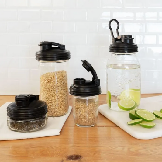 reCAP® Mason Jars POUR Lid | Regular and Wide Mouth | 4-PACK