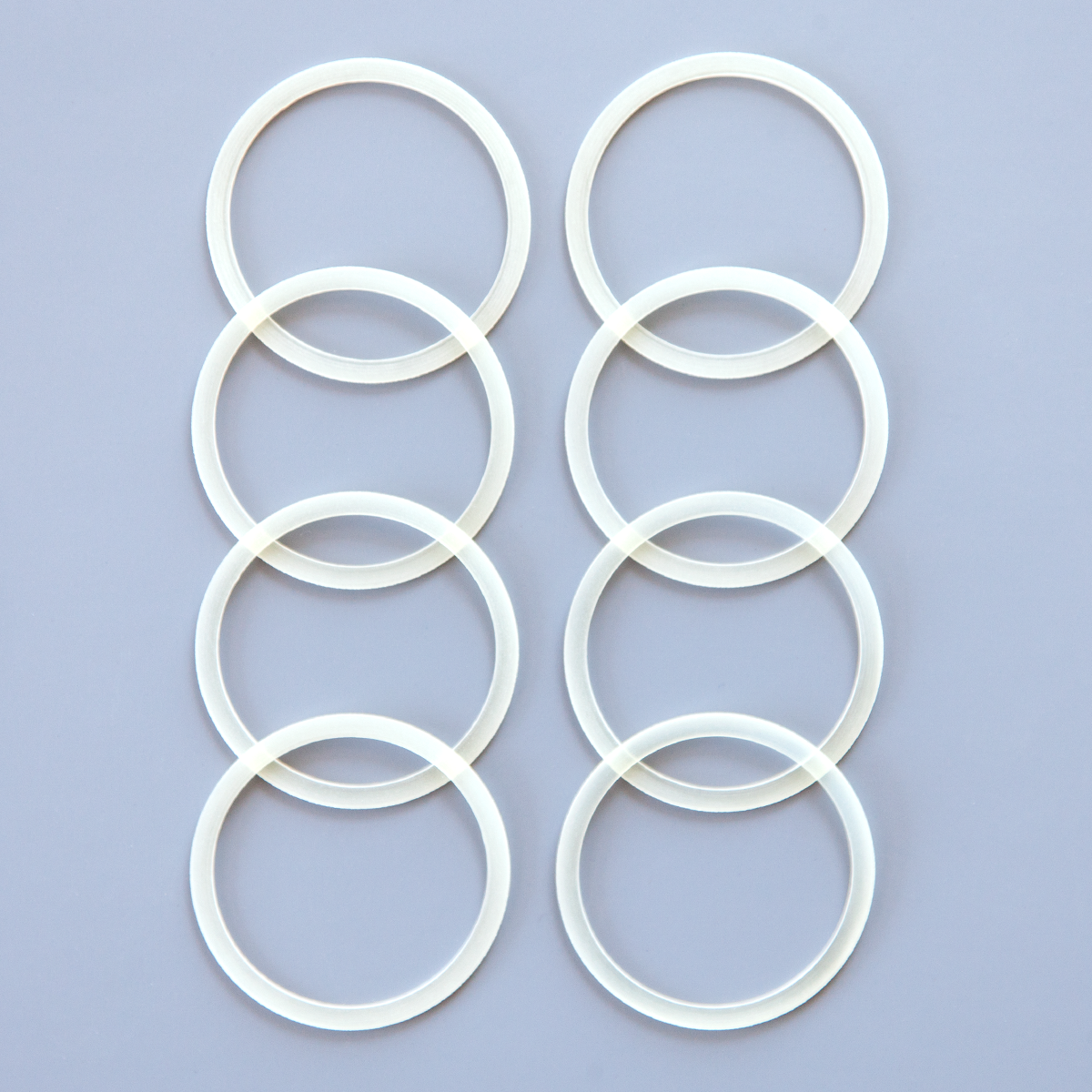 reCAP® silicone replacement gaskets for regular mouth Mason jar lids, 8 pack
