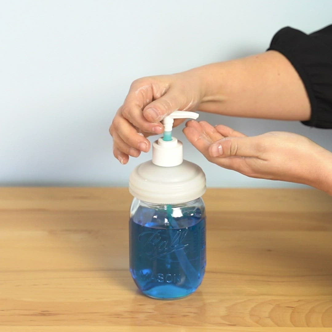 reCAP® Mason Jar Soap Dispenser Lid &amp; Pump Cap | Regular Mouth