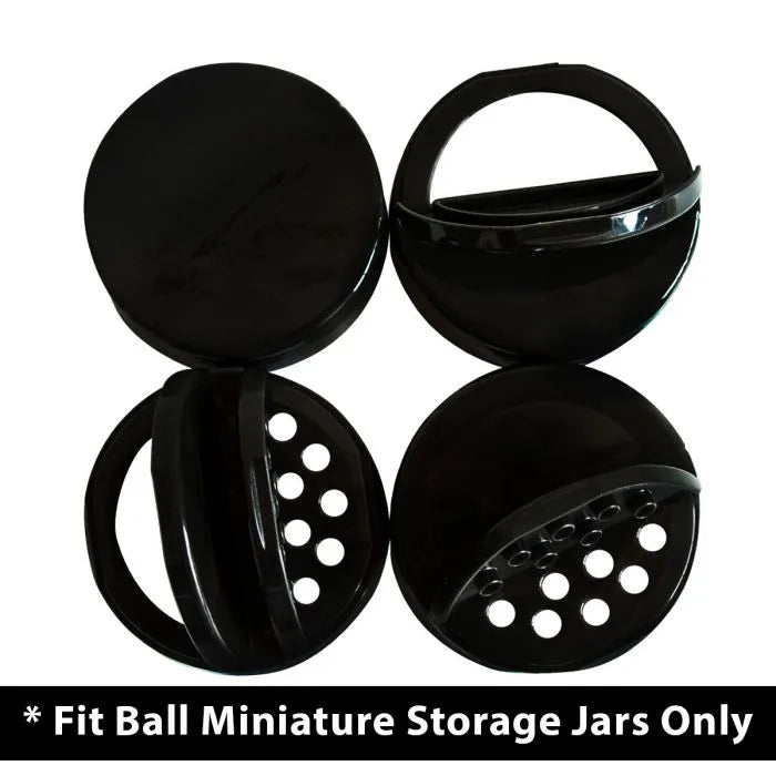 reCAP® Mini Mason Jar Shaker Lids | Black | 4-Pack