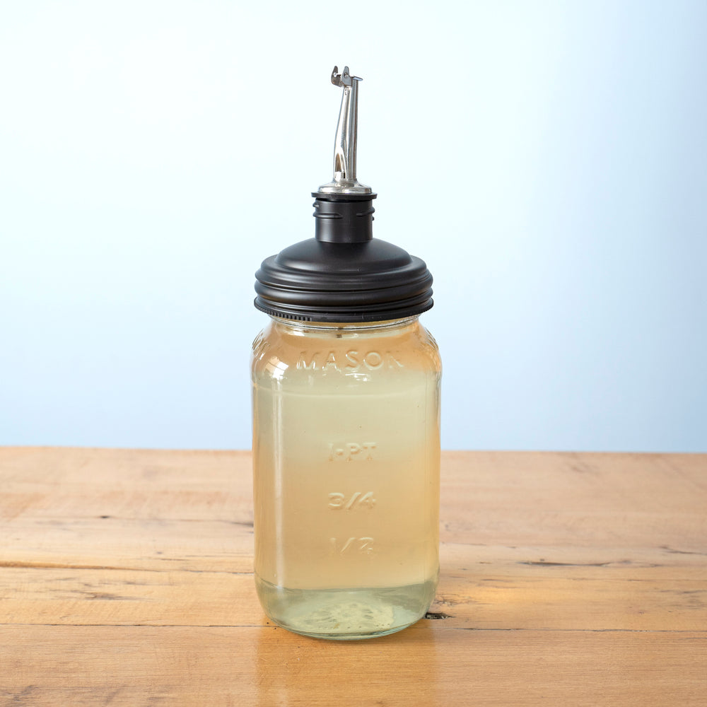 reCAP® Mason Jar Pour Spout Lid | Olive Oil Spout & Dispenser | Regular Mouth