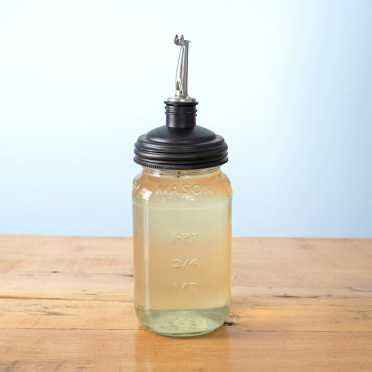 reCAP® Mason Jar Pour Spout Lid | Olive Oil Spout &amp; Dispenser | Regular Mouth