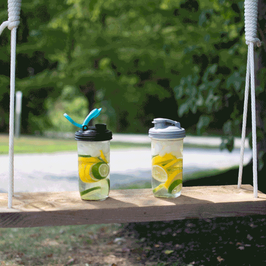 reCAP® Mason Jar Water Bottle with Infuser Screens | 2-Pack
